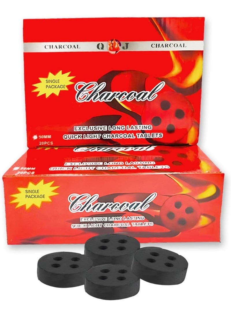 Lucky charcoal Lite 20 pcs Of Smart Tablets For Bakhoor 50 mm - Image 4